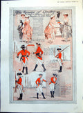 Antique Old Print Rescue Andre Tale en Flanders Ladies Dress As Siers 1917 20th