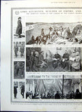 Old Print Lord Kitchener Dominant Phases Life Career Egypt S Africa 1916 20th