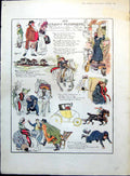 Antique Print He Stoops To Conquer A Love Ballad Horses Carriage Ford 1905 20th