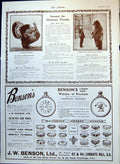 Antique Old Print Christmas Turkey Bear Standing Trainer Lemco Advert 1909 20th