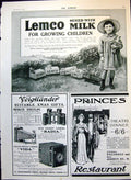 Antique Print Lemco Child Adverts Princes Theatre Dinner A Clark Gifts 1910