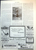 Antique Print Kimono Evening Wrap Mourning Wear Advert Ellimans Horses 1910