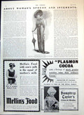 Antique Old Print Black-Spotted Silk Ninon Dress Scrubb'S Ammonia Advert 1910