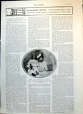 Antique Old Print Madame A Vivanti Chartres Daughter Felix Hotel Pianola 1910