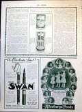 Old Print Allenburys' Foods Advert Children Swan Pen Chappell Pianos 1912 20th
