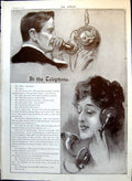 Old At The Telephone Odol Advert Little Red Riding Hood Scrubb'S 1905 20th