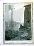 Antique Old Print Man Observing Events Past Egypt R Lelong Men D Landeau 1910