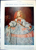 Old Print Velasquez Marie Teresa Austria Christmas Pudding S Recipe 1912 20th