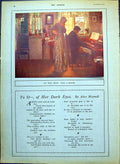 Antique Print An Song Man Piano Lady Standing Traffic London Tube Car 1915 20th