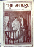 Old Antique Print Christmas Holidays The Dance Gentleman Asking Lady 1905 20th