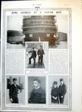 Antique Print King George The Fifth As A Sailor Boy Late Duke Clarence 1910