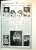 Old Print King George'S Early Days At Eighteen Months Two Years Five 1910 20th