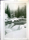 Antique Old Print A Winter Evening Direct Camera Study Snowy Riverside 1913