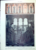 Original Old Antique Print The Rolin Madonna Jan Van Eyck Flemish Painter 1912