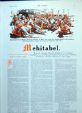 Antique Print Gents Seated Beach Pirates Man Lady Skating C 18th France 1909