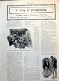 Old Print Lady Gentleman Railway Carriage Stocking Feet Cocoa Advert 1905 20th