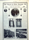 Old Print Death King Edward Vii How The News Came National Mourning 1910 20th