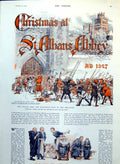 Old Christmas St. Alban'S Abbey Ad 1327 Women Petitioning Isabella 1913