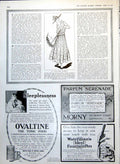 Antique Print Madame Barri'S Gown Ovaltine Advert Linen Tailor Shirts 1915 20th