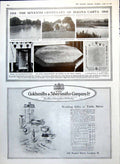 Antique Print Magna Carta 7Th Centenary Stone House Military Equipment 1915