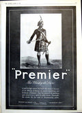 Antique Old Print Premier Whisky Adverts Scotsman Furniture Cream Cyder 1917