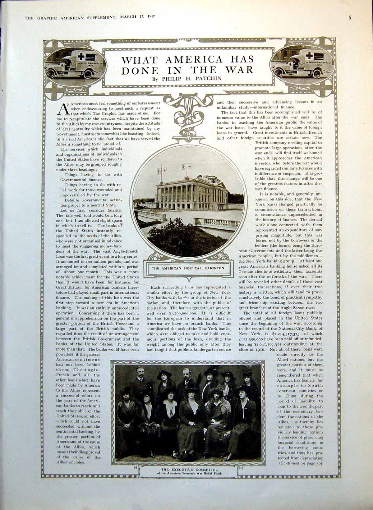 Old American Hospital Paignton Walter Hines Page Ca Spring-Rice 1917 20th