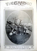 Antique Old Print Men Dismantling British Aeroplane Sphinx Dardanelles 1917