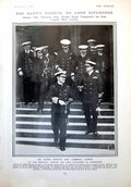 Antique Old Print David Beatty Admiral Lowry Service General And Staff 1916