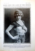 Antique Old Print Miss Madge Lessing American Actress Hon. Mrs Prittie 1916