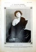 Antique Old Print Miss Birdie Courtney La Belle Leonora Spanish Dancer 1916