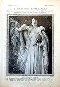 Old Antique Print Mlle Collette Dorigny Madame Noirtier Mr Manhattan 1916 20th