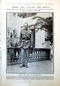 Antique Old Print Major The Duke Westminster Cairo Hon. Ruby Hardinge 1916 20th
