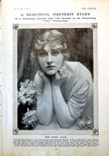 Old Antique Print Miss Isobel Elsom Actress Mrs Marconi And Children 1916 20th