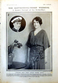 Antique Old Print Countess Nada Torby Prince George Miss Midgie Dolphin 1916