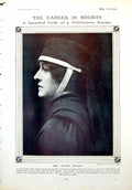 Antique Old Print Mrs Alfred Duggan Portrait Lord Lady Freddie Blackwood 1916