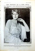 Antique Old Print Miss Marie Lohr Actress Distinguished Dutch Officers 1917