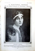 Original Old Vintage Print Viscountess Maidstone Miss Jean Cadell Actress 1917