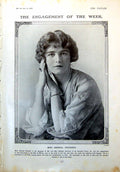 Antique Old Print Miss Brenda Petersen Amusing Sketches Delivery Store 1917