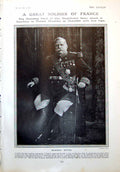 Antique Print Marshal Joffre France'S Great General Pictorial Politics 1917