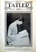 Old Print Lady Hartington Letters Eve Drawings Fish Window Cleaning 1917 20th
