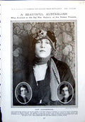 Antique Old Print Lady Loughborough Portrait P Elaine Maisie Whittaker 1917