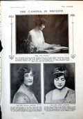 Antique Print Vera Dugdale Phyllis Goschen Cicely King Albert Belgium 1917 20th