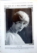 Antique Print Lady Vernon Hon. Mrs Alfred Shaughnessy Muriel M Harvey 1917 20th