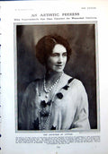 Antique Old Print Countess Lytton Miss Constance Collier Mr J Barrymore 1917