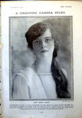 Old Print Lady Moira Scott Pictorial Politics War Poker Lloyd George 1918 20th
