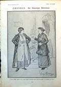 Antique Print Obvious George Belcher Cartoon Two Women Lady M Beckett 1917 20th
