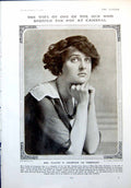 Antique Old Print Mrs Claude R C.-De Crespigny Master Waterford Hounds 1918