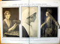 Original Old Antique Print Lady Diana Manners Hing A Chest Veiled Costumed 1916