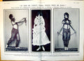 Original Old Antique Print Mlle Regine Flory Three Poses Actress 1916 20th