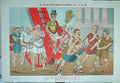 Old Antique Print 1890 Political Cartoon Roman Costumes Stuart Smith Fox 19th